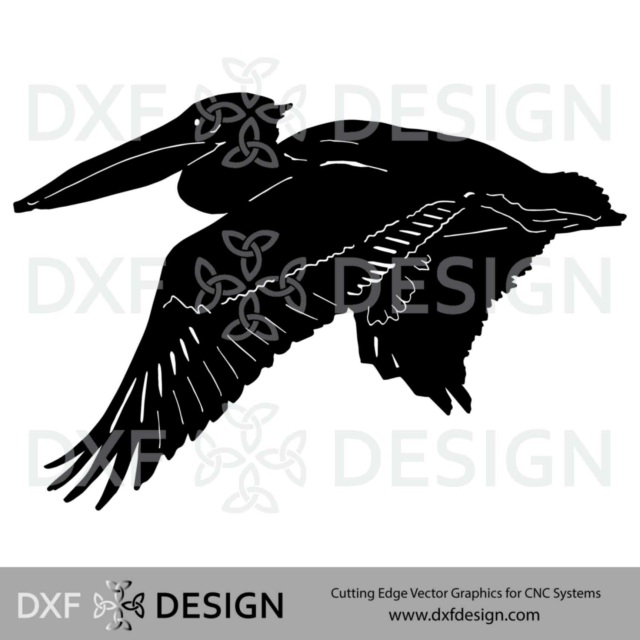 Pelican Flying DXF file for CNC Plasma cutting